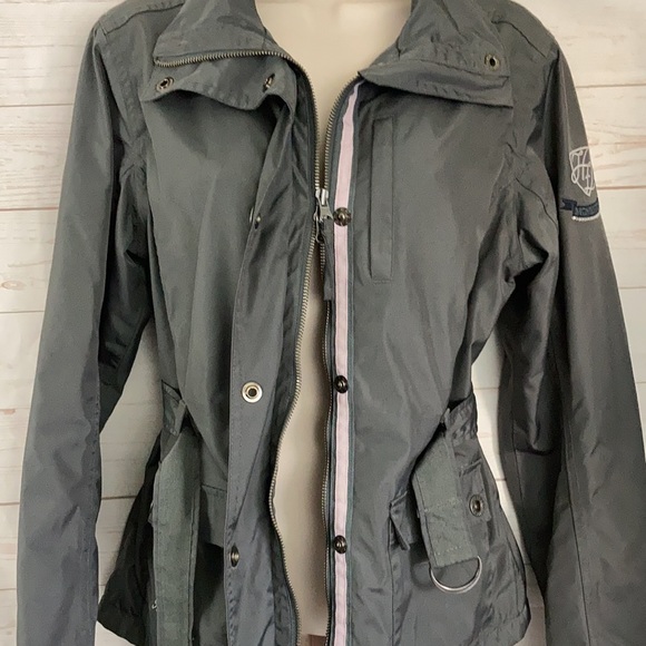 Horze Crescendo Sz M Equestrian Gray Utility Jacket - Picture 11 of 14